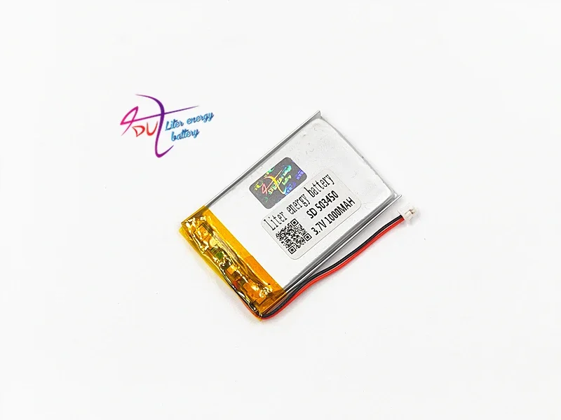 10 x vnt 3.7V 1000mAh JST 1.25mm 2pin 503450 ličio polimerų LiPo įkraunama baterija MP3 DVD PAD fotoaparato įrašymo garsiakalbis