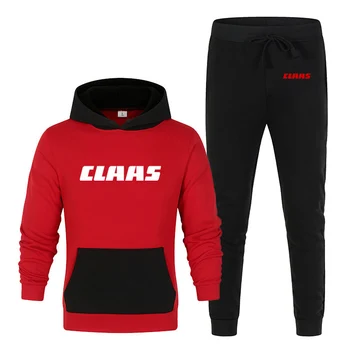 2022 Naujas vyriškas CLAAS spausdinimas Pavasario ir rudens drabužiai Patogūs mados laisvalaikio megztiniai Harajuku sportinių kelnių kostiumas