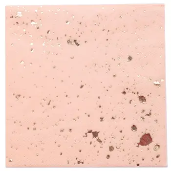 Auksas Blokuojantis rožinio marmuro tekstūros vienkartinių indų rinkinys Popierinės servetėlės Vakarėlis Vestuvių karnavalas Stalo reikmenys Vienkartiniai pa