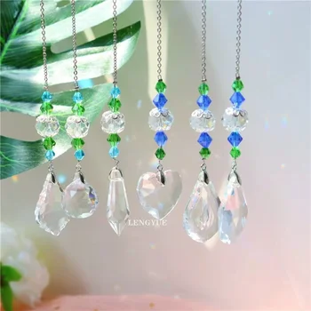 Crystals Ball Prisms Sun Catcher for Window Rainbow Maker with Butterfly Hanging Ornament for Home,Office,Garden Decoration