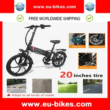 EU STOCK SAMEBIKE 20LVXD30 elektrinis dviratis 35km/h Didelis greitis 48V 10.4AH 350W Motociklas Sulankstomas išmanusis dviratis E-Bike Bicicleta
