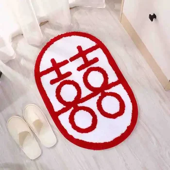 Modernus minimalistinio stiliaus kiliminis durų kilimėlis PILKA