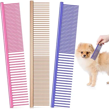 Pet Grooming Pet Comb Beauty Comb Dog Brush Pet Supplies Row Comb Teddy Golden Hair Comb Stainless Steel Comb Pet Accessories