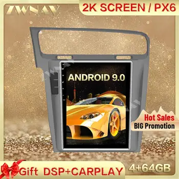 skirta VOLKSWAGEN Golf 7 2013-2016 Carplay Tesa- ekranas 4+64G Android 9.0 Automobilinis multimedijos grotuvas Radijas Automatinis stereofoninis IPS pagrindinis blokas