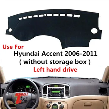 TAIJS gamyklinė apsauga nuo saulės aukščiausios klasės Zomšos prietaisų skydelio dangtelis, skirtas Hyundai Accent 2006-2011 Kairės pusės vairas karštas pardavimas