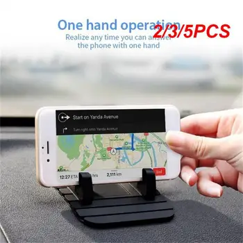 2/3/5PCS Universalus neslystantis automobilio silikoninis laikiklis Mat Pad prietaisų skydelio stovo laikiklis Telefono GPS laikiklis iPhone Samsung