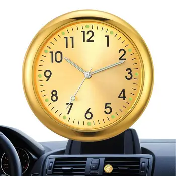 Analoginis laikrodis automobilio prietaisų skydeliui Universalus visą automobilio laikrodis Vidinis prilimpantis skaitmeninis laikrodis Mechanika Automobilių keitimo laikrodžiai