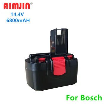 Atnaujinimas 14.4V 6800mAh Ni-CD įkraunama baterija Bosch 14.4V baterija BAT038 BAT040 BAT140 BAT159 BAT041 3660K 2607335275