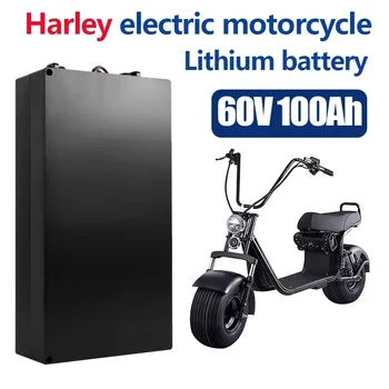 Harley elektromobilio ličio baterija vandeniui atspari 18650 baterija 60V 100Ah dviejų ratų sulankstomam Citycoco elektriniam paspirtukui