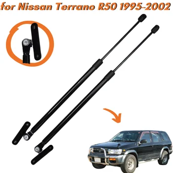 Qty(2) Bagažinės statramsčiai Nissan Terrano R50 visureigiui 1995-2002 90450-1W300 Galinis bagažinės dangtis Bagažinės bagažinės dujinės spyruoklės Amortizatoriaus pakėlimo atramos