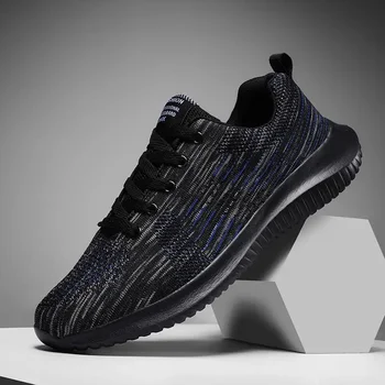 Vyriški batai 2023 m. ruduo Naujas kvėpuojantis jaunimas Bėgimas Laisvalaikis Musė Austi tinkliniai batai Bėgimo bateliai Kelionės Madingi sportiniai bateliai