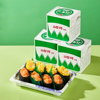 100/200/1000vnt Žalių lapų japoniško maisto sušių dekoravimo lapai Suši žolė Kūrybiniai plastikiniai lapų sashimi dekoro įrankiai