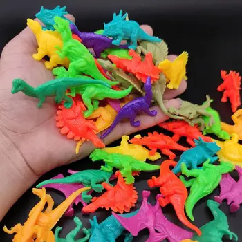20vnt/rinkinys Šviečiantis mini dinozauro modelis Vaikų lavinamasis žaislas Mielas simuliacinis Gyvūnų figūrėlės vaikams Berniukai Kalėdų dovana
