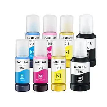2Sets 015 T015 Premium vandens pagrindo pigmento papildymo rašalas, skirtas 015 Epson T015 Ecotank L6580 M15140 spausdintuvui