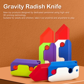 3D spausdinimas Gravity Jump Small Ridish Knife Mini modelio studento prizas pakabuko dekompresijos žaislinė dovana berniukams