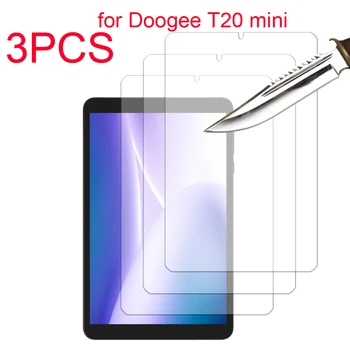 3PCS, skirta Doogee T20 mini 2023 grūdinto stiklo ekrano apsaugai 3 pakuotės apsauginė tabletės plėvelė HD Antiscratch