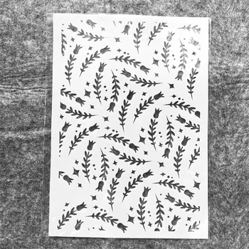 A4 29*21cm Kviečių žolės ausis Pasidaryk pats sluoksniavimo trafaretai Sienų tapyba Iškarpų knyga Dažymas Reljefinis albumas Dekoratyvinis šablonas