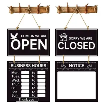 Atidaryti uždarą ženklą Darbo valandos Ženklai verslui Keičiami verslo valandų ženklų rinkiniai Dekoratyviniai pasveikinimo ženklai mažiems
