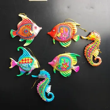 Balis Kūrybinė derva Siuvinėjimas Žuvis Šaldytuvo magnetas Magnetinis šaldytuvas Magnetai Turistiniai suvenyrai Dažyti dekoratyviniai rankdarbiai