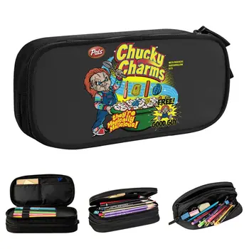 Chucky Charms Play Childs Lėlių pieštukų dėklas Pieštukų dėklas Rašiklis studentui Dideli laikymo krepšiai Biuro dovanos Kanceliarinės prekės