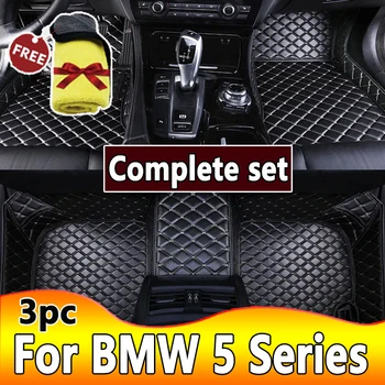 Custom 5 vietų automobilių grindų kilimėliai BMW 5 serijos E39 1995-2004 E60 F10 G30 2017-2022 metai Interjero detalės Automobilių aksesuarai Kilimas