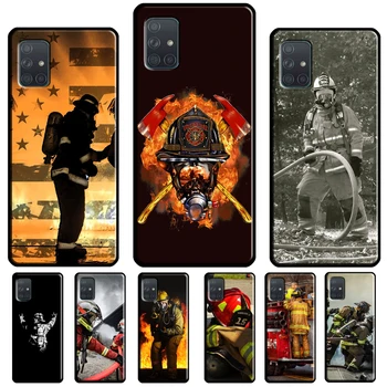 Fireman Firefighter Case for Samsung A54 A34 A14 A24 A12 A22 A32 A42 A52 A51 A71 A50 A70 A13 A23 A33 A53 Cover