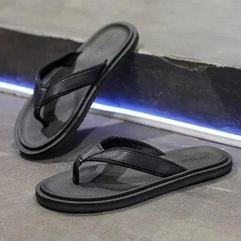 Flip Flops Vyrų madingiems lauko drabužiams vasarą Anti Slip Outdoor Foot Clips 2024 Naujo stiliaus sandalai Personalizuoti lauke