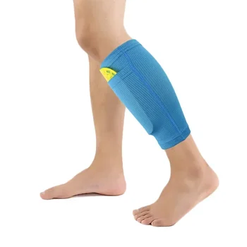 Futbolo futbolo palaikymo kojinės Nailoniniai kojų dangteliai Shinbone apsauga su kišenine futbolo įranga