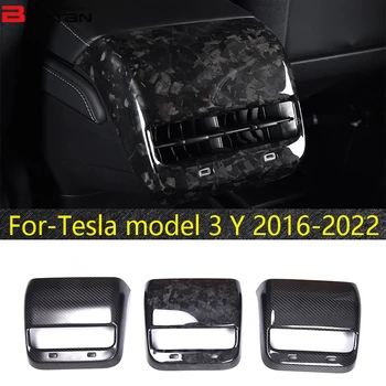 Galinis automobilių priedų išmetimo dangtelis, tinkamas Tesla Model 3Y anglies pluošto gražinimui USB skylės dangčio rėmas