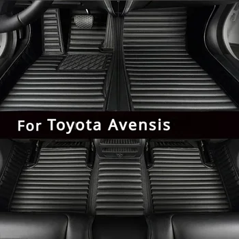 Individualūs automobilių grindų kilimėliai Toyota Avensis 2004-2017-2019-2023 Salonas Auto Priedai Kilimas PU Bagažinė Kilimėliai Pėdų oda