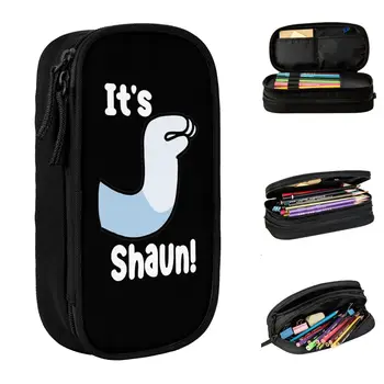 It's Shaun Blueys Cartoon Pencil Case Pencil Pouch Pen for Girl Boy Large Storage Bag Students School Cosmetic Stationery