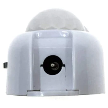 JFBL karštas 4X PIR infraraudonųjų spindulių judesio jutiklio detektorius DC5-24V automatinis įjungimo / išjungimo laikmačio jungiklis LED šviesos kūno PIR judesio jutiklio lempa (balta)