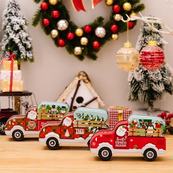 Kalėdinė automobilių saldainių skrynia Sukurkite šiltą ir linksmą namuose