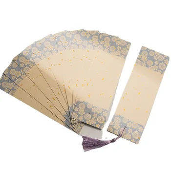 Kinija Pritaikyta tuščia ryžių popieriaus žymė Vintažinis ranka rašytas sveikinimo atvirukas 