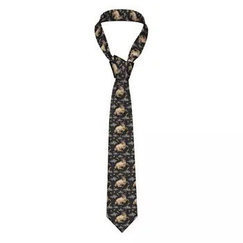 Klasikinis kaklaraištis vyrams Šilkiniai vyriški kaklaraiščiai vestuvių vakarėliui Verslas Suaugusiųjų kaklaraištis Atsitiktinis zodiako ženklas Avino kaklaraištis