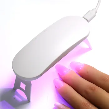 LINMANDA sulankstomas nagų džiovintuvas mini UV LED gelis nagų lako džiovinimo lempa rožinė balta manikiūro džiovinimo lakas su USB kabeliu