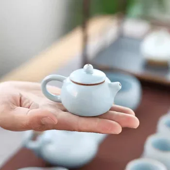 Mini Ruyao arbatos augintiniai Mažas arbatos puodas Puodas pirštų galiukais Gong Fu Arbatos priedai Zen namų dekoravimas