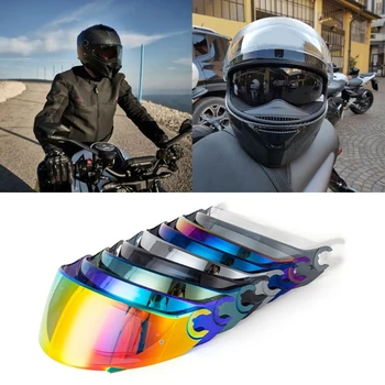 Motociklininko šalmo skydelis Veido skydas PC objektyvas skaidrus viso veido šalmas Apsauginis apsauginis kremas Atsparus įbrėžimams Pakeitimas Pagerintas matomumas