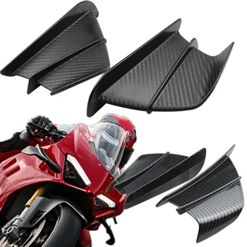 Motociklo sparnų aerodinaminio sparnų rinkinio spoileris Yamaha Suzuki Kawasaki Honda H2/H2R motorolerio anglies pluošto modifikuotas priedas