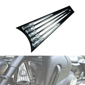 Motociklų priedai CNC ruošinio pjovimo rėmo grotelės Juodas aliuminis Harley Touring Road King Electra Street Glide 09-13