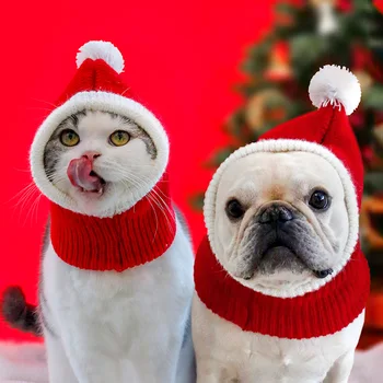 Naminių gyvūnėlių kepurė Žieminiai šilti galvos apdangalai Naminių gyvūnėlių kalėdinė skrybėlė Juokingi kostiumai Naminių gyvūnėlių aksesuarai mažiems vidutiniams dideliems šunims Pasipuoškite šunų reikmenimis