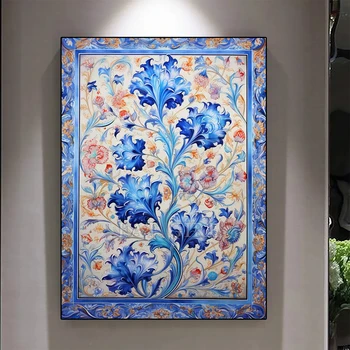 Nauja 2023 m. 5D deimantų tapyba Persų gėlių totemo kryžiaus dygsnio rinkiniai Full Square Round Pasidaryk pats mozaikos meno siuvinėjimas Pagrindinis dekoras H115