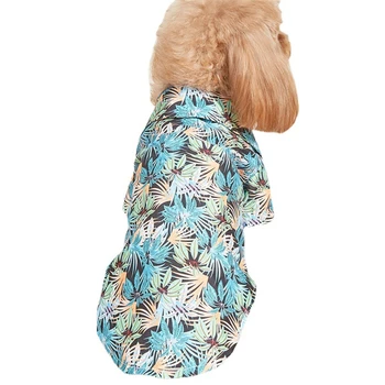Nauji Havajų paplūdimio stiliaus šunų marškinėliai Ploni kvėpuojantys vasaros šunų drabužiai mažiems šunims Šuniukas Augintinis Katė Liemenė Šuniukas Pavasario drabužiai