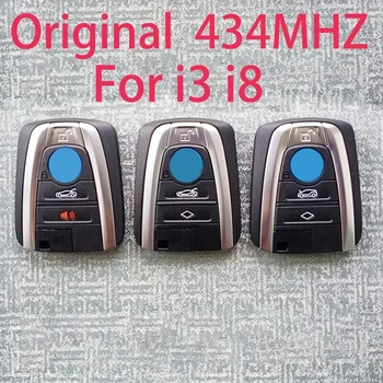 Original 4 Button 315/434Mhz ID49 Remote Car Key for BMW i3 i8 Series 2014 2015 2016 2017 Keyless Control FOB NBGIDGNG1 433Mhz