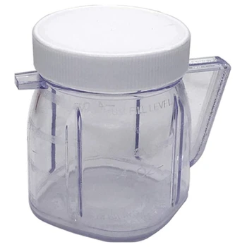 Oster Blender atsarginėms dalims, 4937 Mini Osterizer Blender Jar priedas, Cup Mini plastikiniai stiklainiai su dangteliais (1 pakuotė)