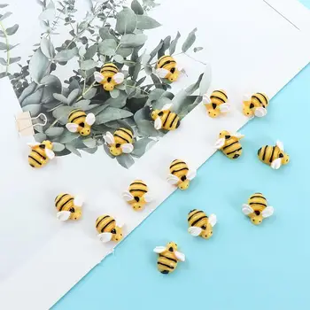 Pasidaryk pats Craft Lovely Bee Resin Cute Embellishment Flatback Cabochon miniatiūra