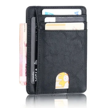 plonas RFID blokuojantis odinės piniginės kreditinės ID kortelės laikiklis Piniginės pinigų dėklas vyrams moterims 2023 m. madingas krepšys 11.5x8x0.5cm