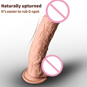 Realistiškas Dildo silikono siurbtukas Varpos lesbiečių netikras penis suaugusiųjų sekso žaislai poroms Sekso klirensas Įdėklas Makštis arba analinis kamštis