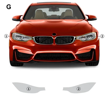 skirtas BMW M3 sedanui/M3 CS F80 2014-19 PPf Tpu automobilių dažų apsaugos plėvelė Skaidrus skaidrus priekinis žibintas Galinio vaizdo veidrodžio lipdukas Decal