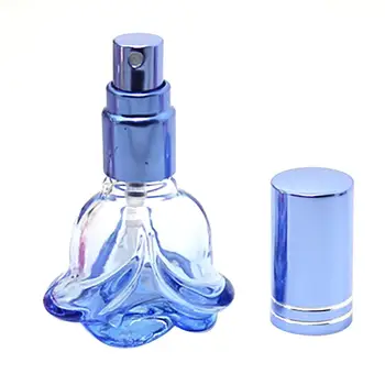 Skysto aliejaus kosmetikos indas 6ml Rose Portable Travel Daugkartinio užpildymo purškiami kvepalų purkštuvai stiklinis tuščias buteliukas plastikinis antgalis